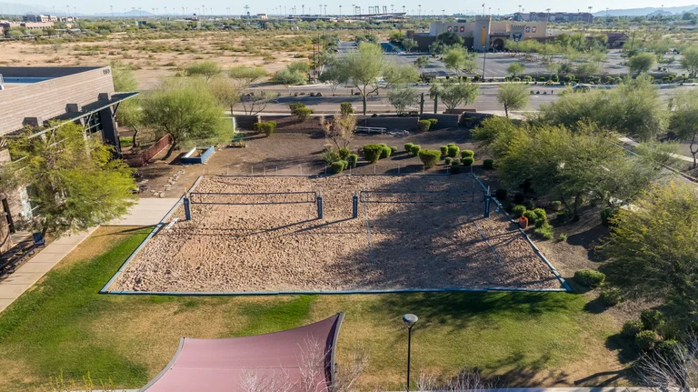 Beach volleyball court